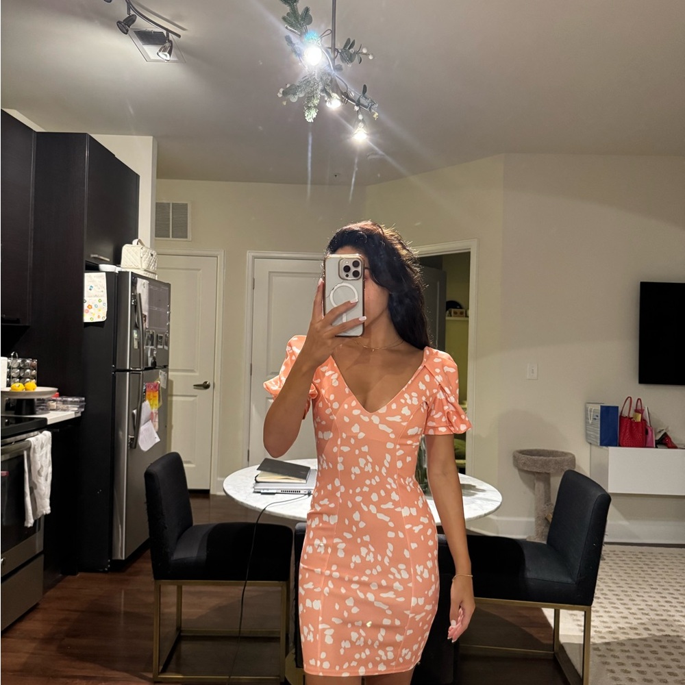 Elegant Peach Dress
